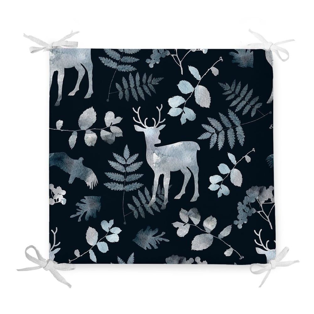 Vianočný sedák s prímesou bavlny Minimalist Cushion Covers Deer in Forest, 42 x 42 cm - Bonami.sk