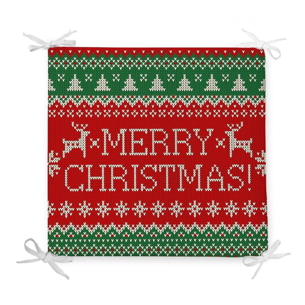 Vianočný sedák s prímesou bavlny Minimalist Cushion Covers Merry, 42 x 42 cm - Bonami.sk