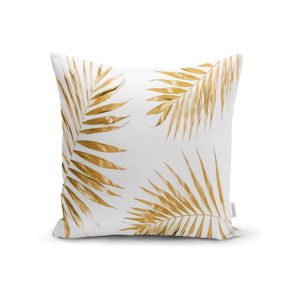 Obliečka na vankúš Minimalist Cushion Covers Gold Leaves, 42 x 42 cm - Bonami.sk
