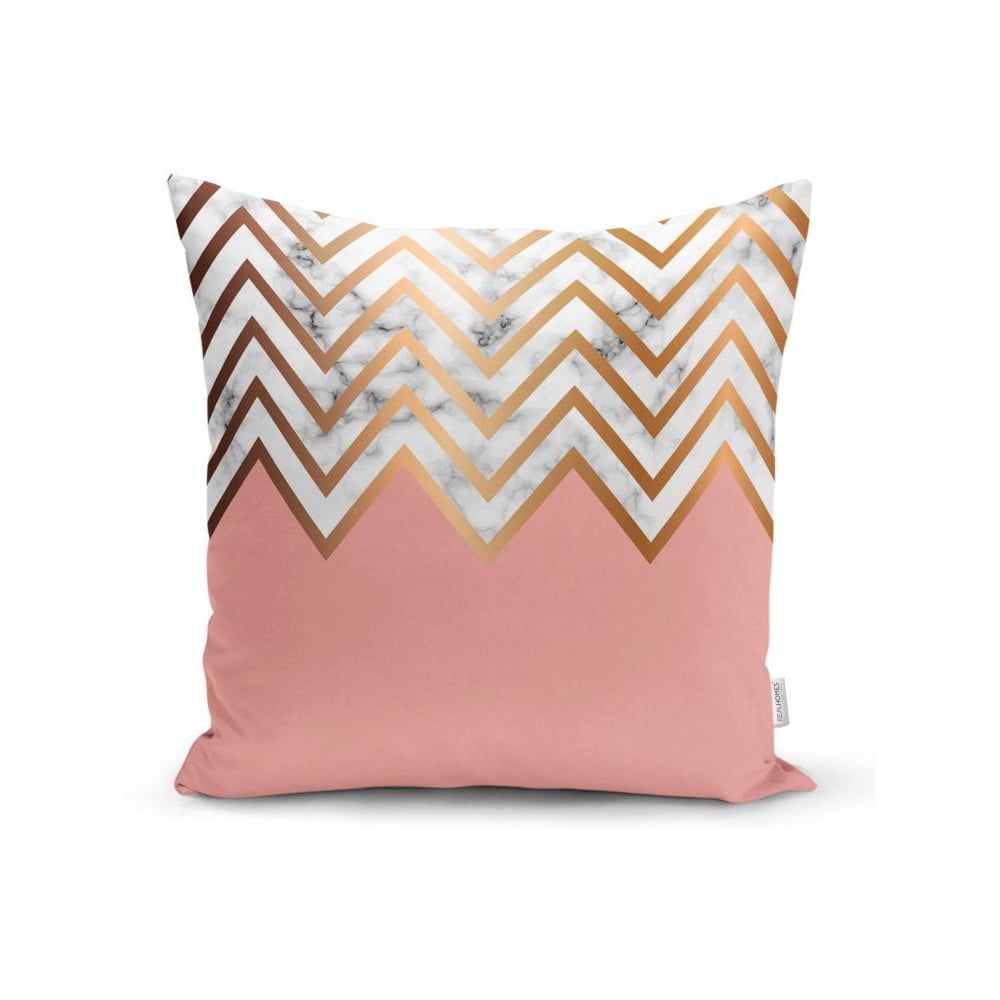 Obliečka na vankúš Minimalist Cushion Covers Polčas Pink Zigzag, 45 x 45 cm - Bonami.sk