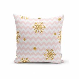 Vianočná obliečka na vankúš Minimalist Cushion Covers Golden Snowflakes, 42 x 42 cm Bonami.sk