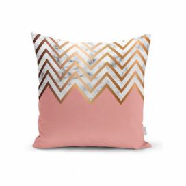Obliečka na vankúš Minimalist Cushion Covers Polčas Pink Zigzag, 45 x 45 cm Bonami.sk