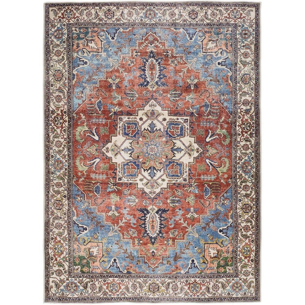 Hnedo-červený koberec s podielom bavlny Universal Haria, 120 x 170 cm - Bonami.sk