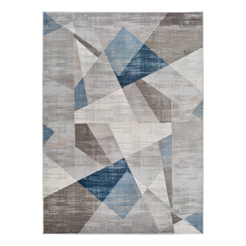 Sivo-modrý koberec Universal Babek Geo, 133 x 195 cm - Bonami.sk