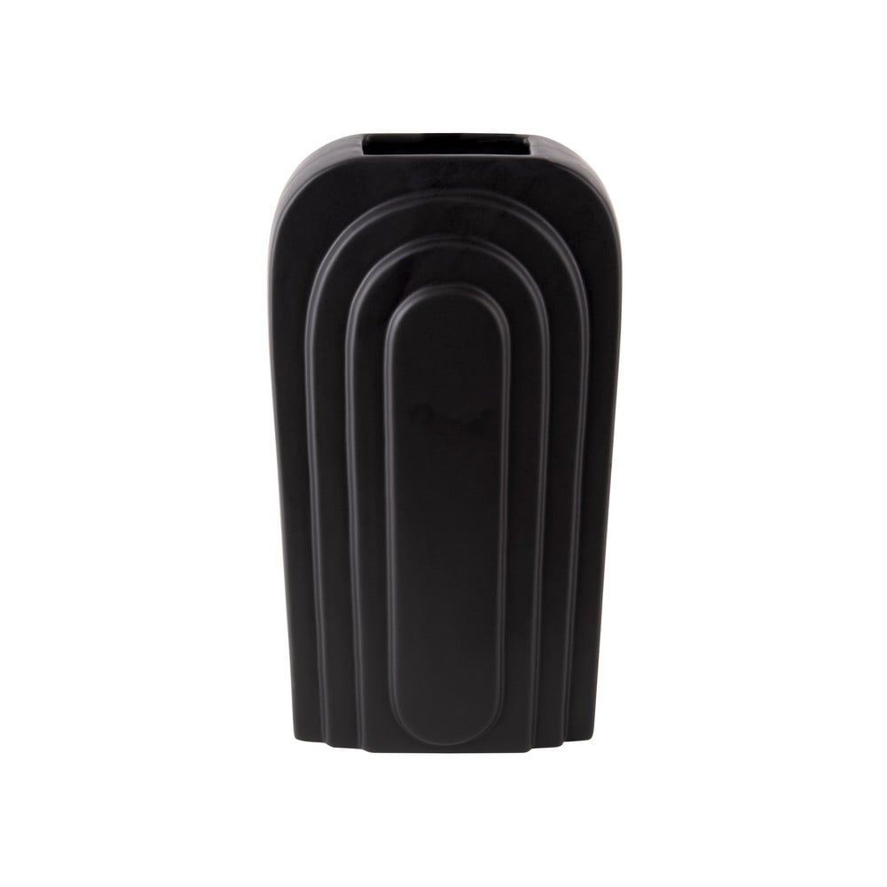 Čierna keramická váza PT LIVING Arc, výška 18 cm - Bonami.sk
