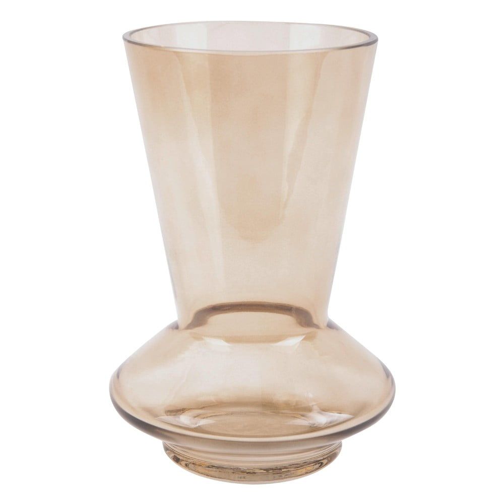 Pieskovohnedá sklenená váza PT LIVING Glow, výška 17,5 cm - Bonami.sk