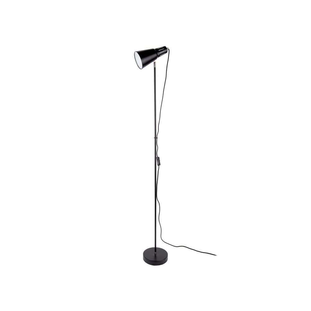 Čierna stojacia lampa Leitmotiv Mini Cone, výška 147,5 cm - Bonami.sk
