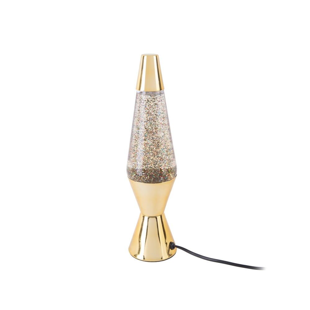Stolová lampa v zlatej farbe s glitrami Leitmotiv Glitter, výška 37 cm - Bonami.sk