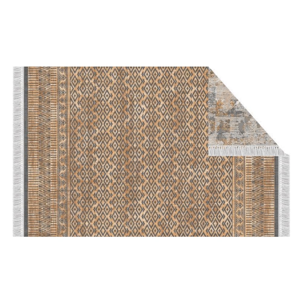 Obojstranný koberec Madala 180x270 cm - vzor / hnedá - nabbi.sk