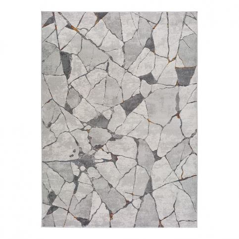 Sivý koberec Universal Berlin Marble, 80 x 150 cm Bonami.sk