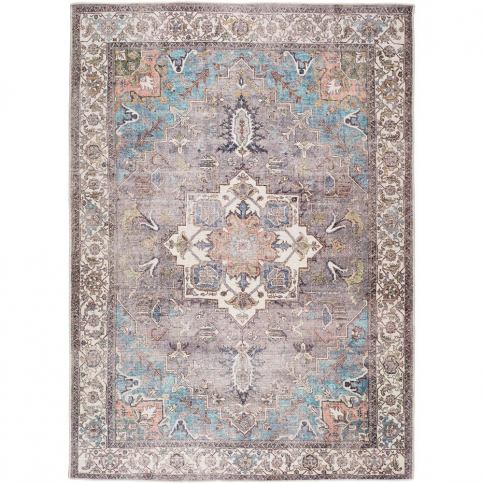 Modro-hnedý koberec s podielom bavlny Universal Haria, 160 x 230 cm Bonami.sk