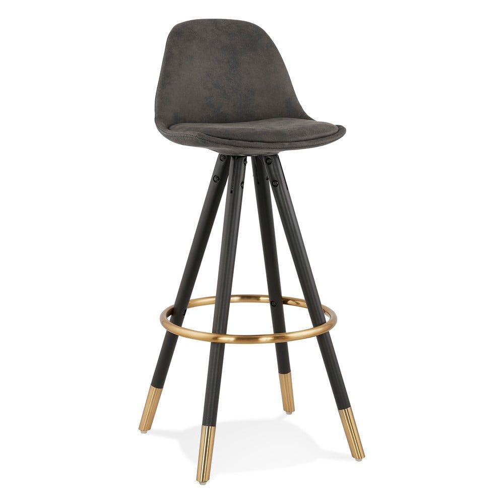Čierna barová stolička Kokoon Bruce, výška sedenia 75 cm - Bonami.sk