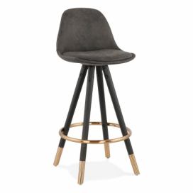 Sivá barová stolička Kokoon Bruce Mini, výška sedenia 65 cm