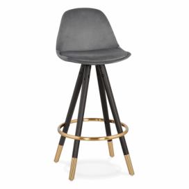 Tmavosivá barová stolička Kokoon Carry Mini, výška sedenia 65 cm
