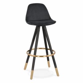 Čierna barová stolička Kokoon Carry, výška sedenia 75 cm