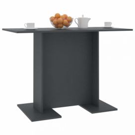 Jedálenský stôl 110x60 cm Dekorhome Sivá