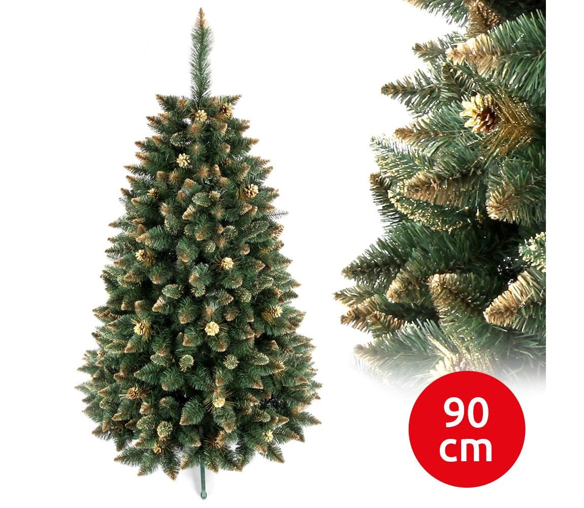  Vianočný stromček GOLD 90 cm borovica  - Svet-svietidiel.sk