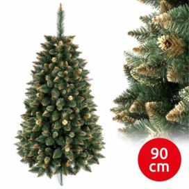 ANMA Vianočný stromček GOLD 90 cm borovica
