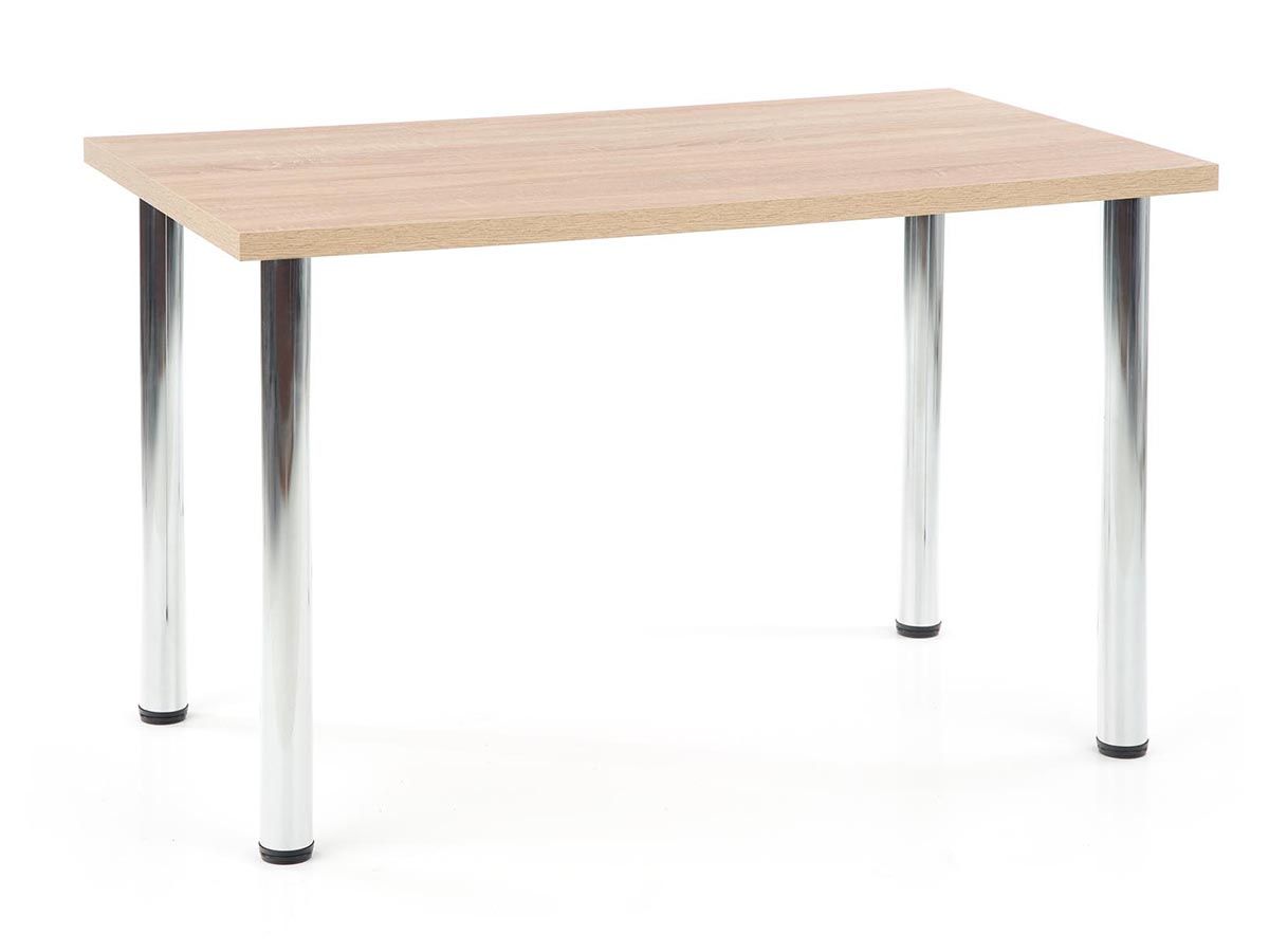 Jedálenský stôl Modex 120 - dub sonoma / chróm - nabbi.sk