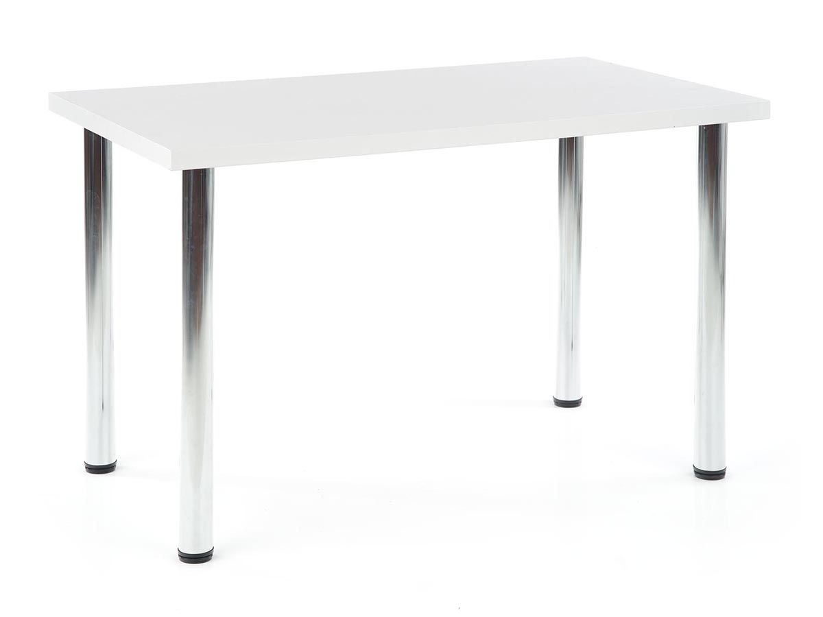 Jedálenský stôl Modex 120 - biela / chróm - nabbi.sk