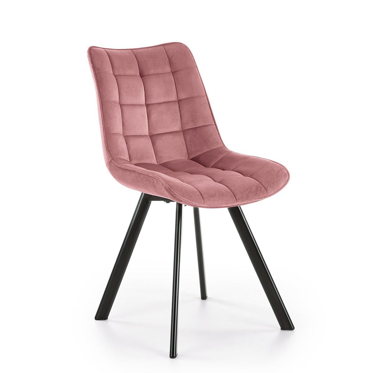 Jedálenská stolička K332 - ružová / čierna - nabbi.sk