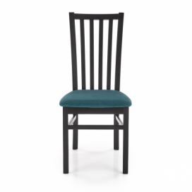 Jedálenská stolička Gerard 7 - čierna / tmavozelená
