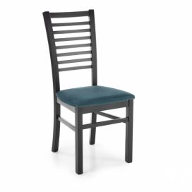 Jedálenská stolička Gerard 6 - čierna / tmavozelená