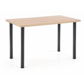 Jedálenský stôl Modex 2 120 - dub sonoma / čierna