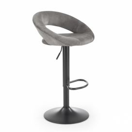 HALMAR H-102 barová stolička sivá / čierna