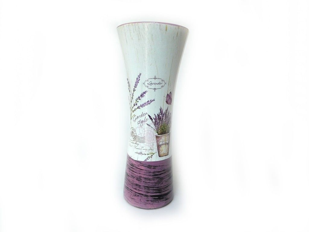 Váza s dekorom Levanduľa 29cm - HomePoint.sk