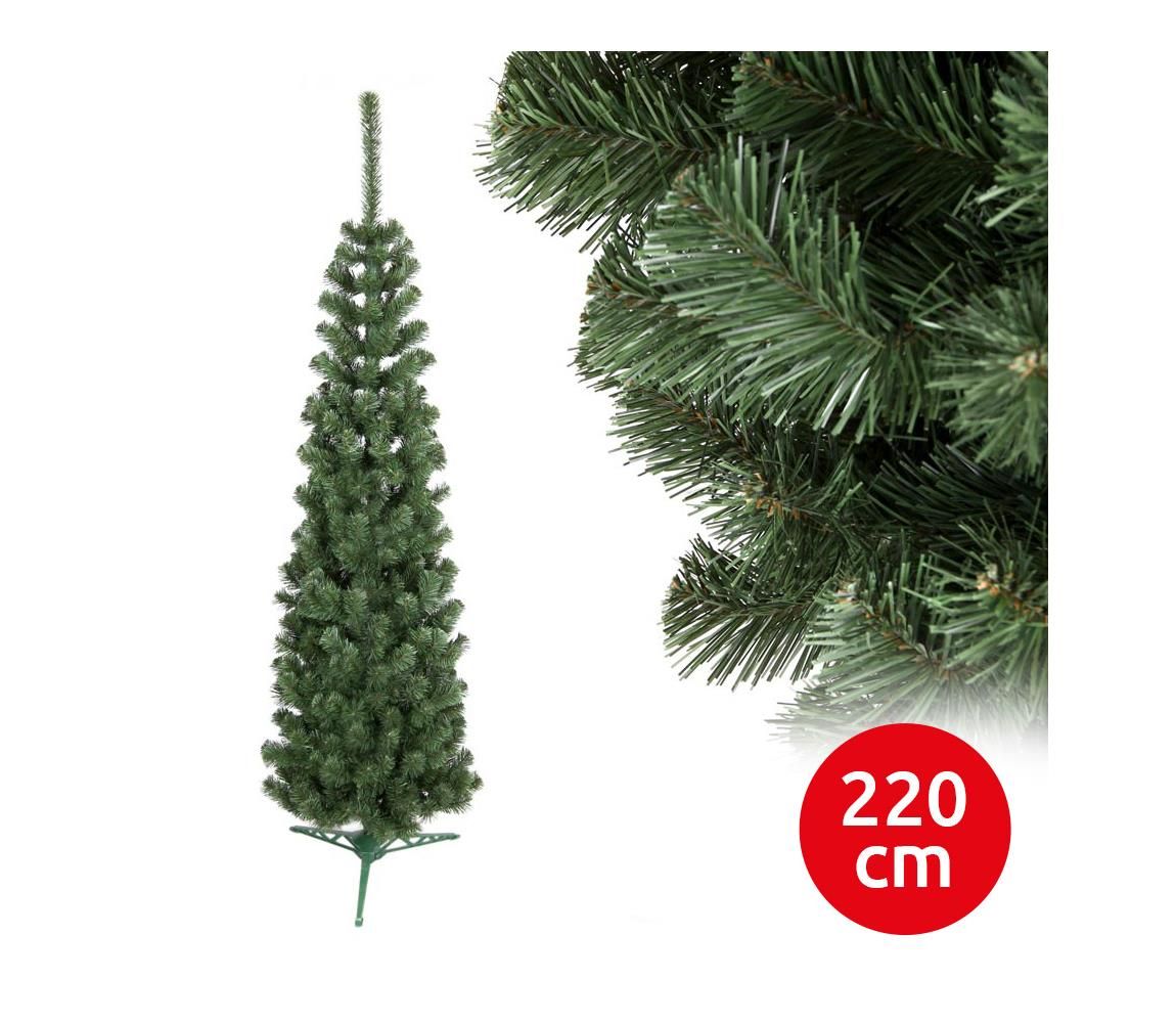  Vianočný stromček SLIM 220 cm jedľa  - Svet-svietidiel.sk