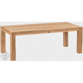 DEOKORK Záhradný masívny teakový stôl FLOSS RECYCLE (rôzne dĺžky) 180x90 cm