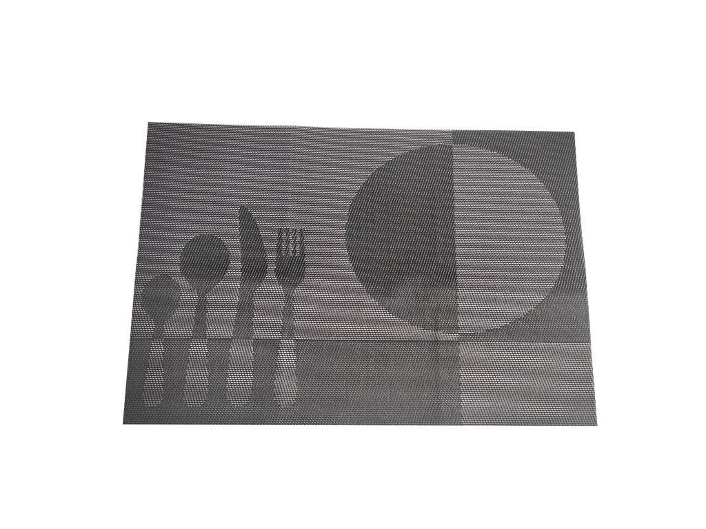 Praktické prestieranie na stôl FOOD - 30 x 45 cm, čierna - Kokiskashop.sk