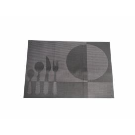 Praktické prestieranie na stôl FOOD - 30 x 45 cm, čierna