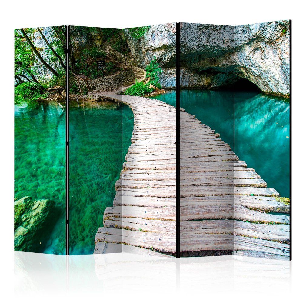 Paraván Plitvice Lakes National Park Croatia Dekorhome 225x172 cm (5-dielny) - dekorhome.sk