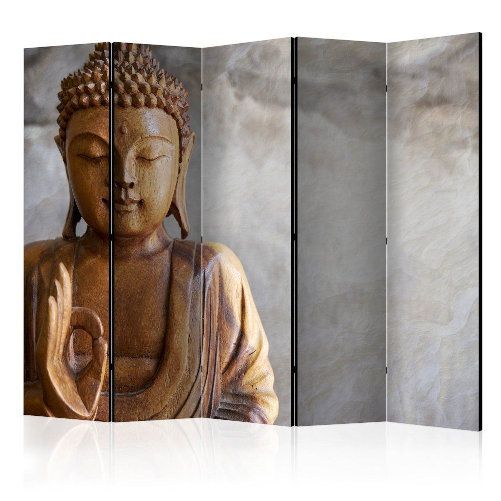Paraván Buddha Dekorhome 225x172 cm (5-dielny) - dekorhome.sk