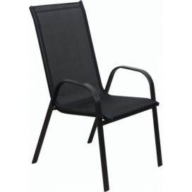 Záhradná stolička XT1012C (ZWC-2429) ROJAPLAST Čierna
