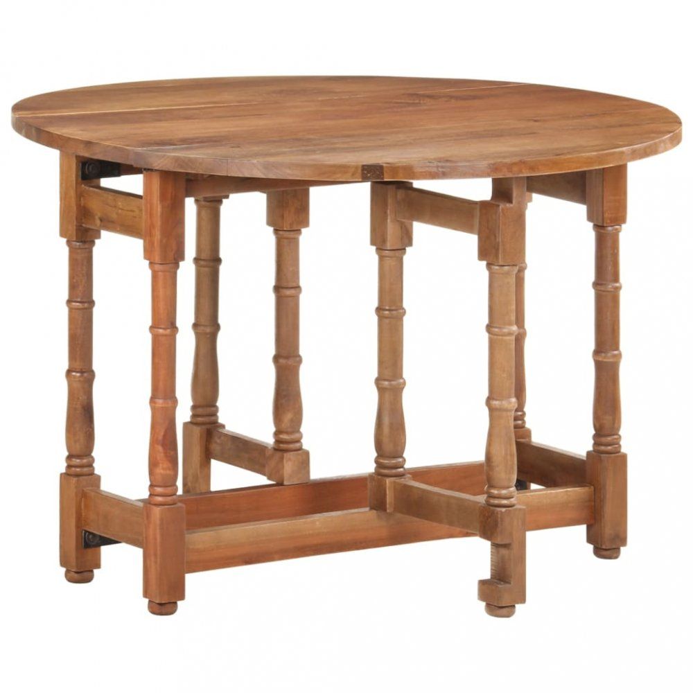 Jedálenský stôl rozkladacie mangovníkové drevo Dekorhome Tmavohnedá - dekorhome.sk