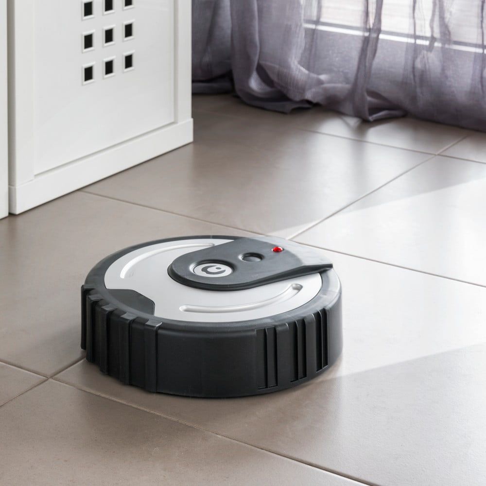 Čierny robotický čistič podlahy InnovaGoods Floor Cleaner - Bonami.sk