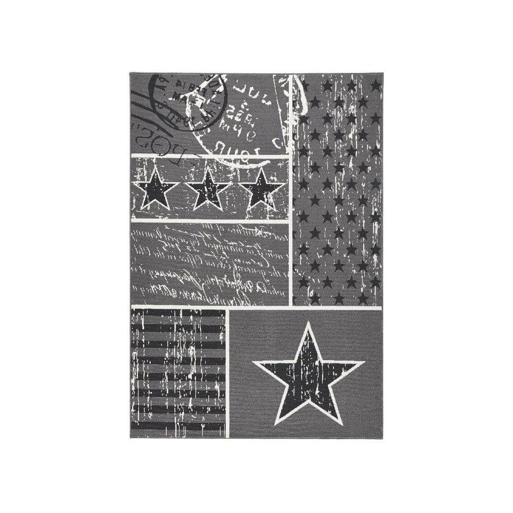 Detský sivý koberec Hanse Home Stars, 140 × 200 cm - Bonami.sk