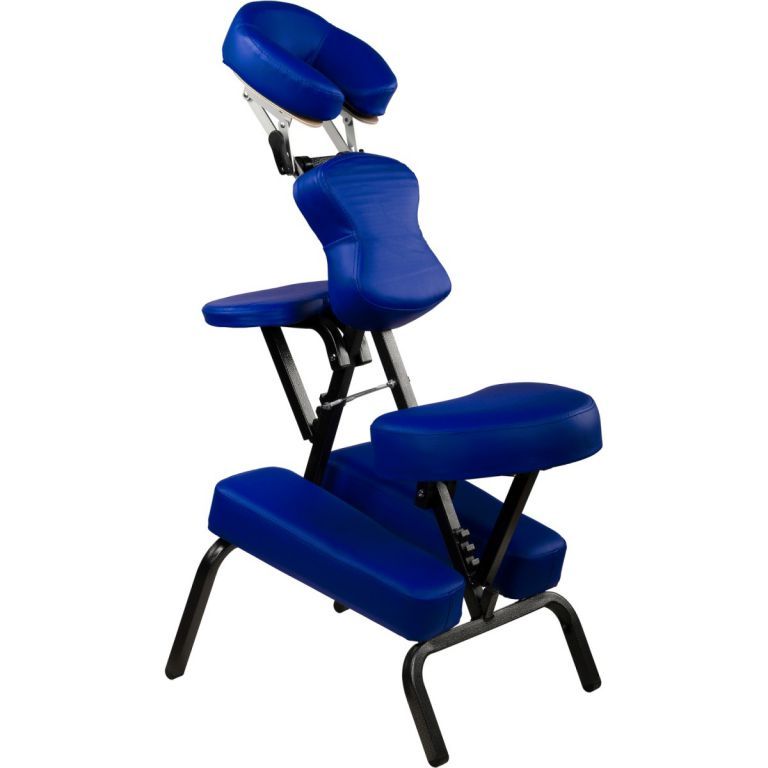 MOVIT 37137 Masážna stolička skladacia modrá 8,5 kg - Kokiskashop.sk