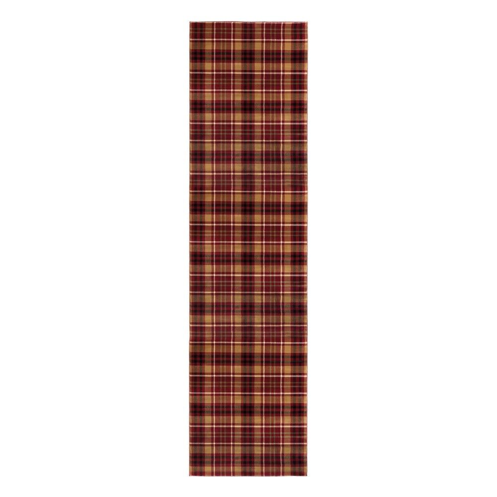 Červený behúň Flair Rugs Highland, 60 x 230 cm - Bonami.sk