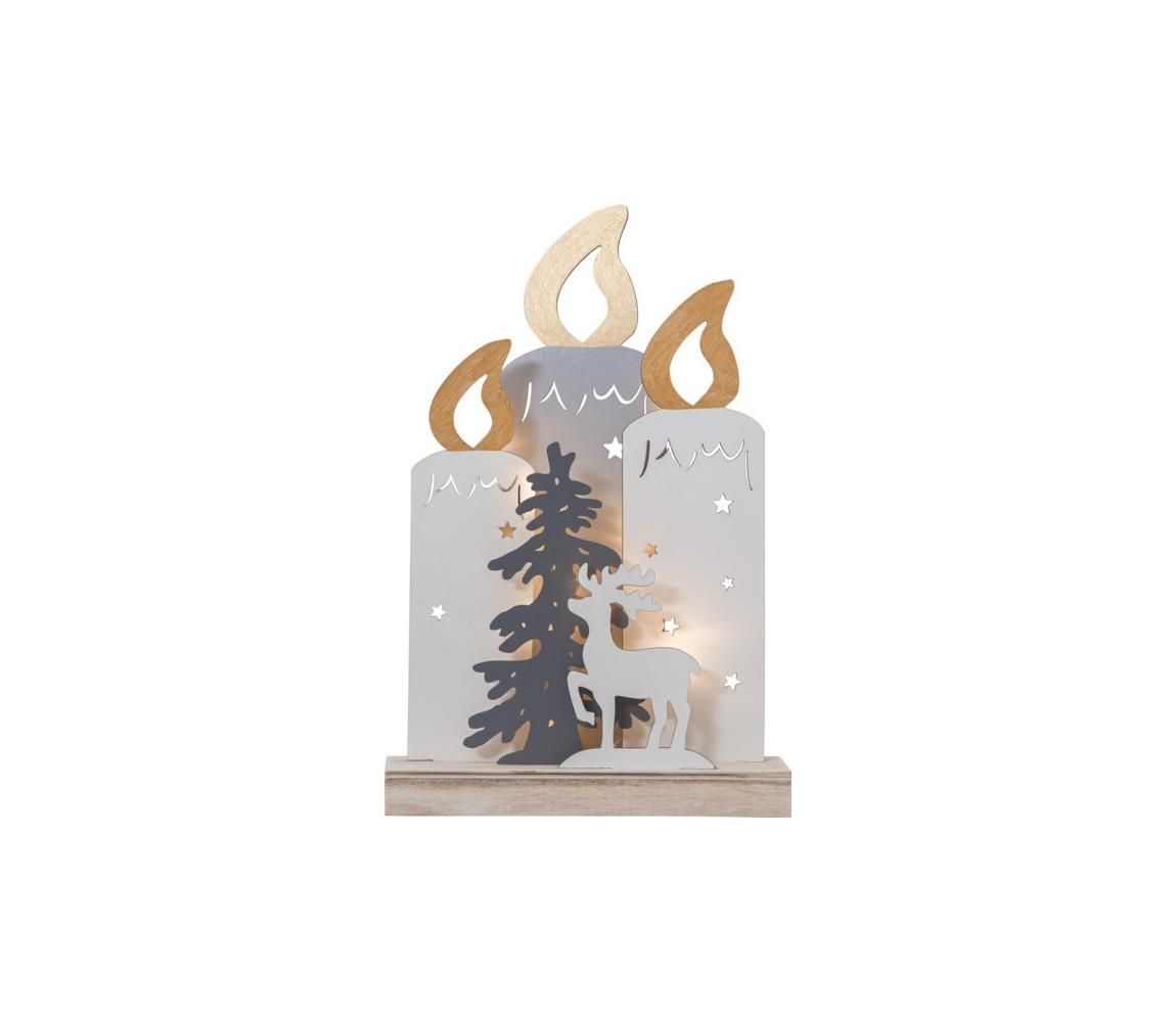 Eglo Eglo 411289 - LED Vianočná dekorácia FAUNA 10xLED/0,03W/2xAA  - Svet-svietidiel.sk
