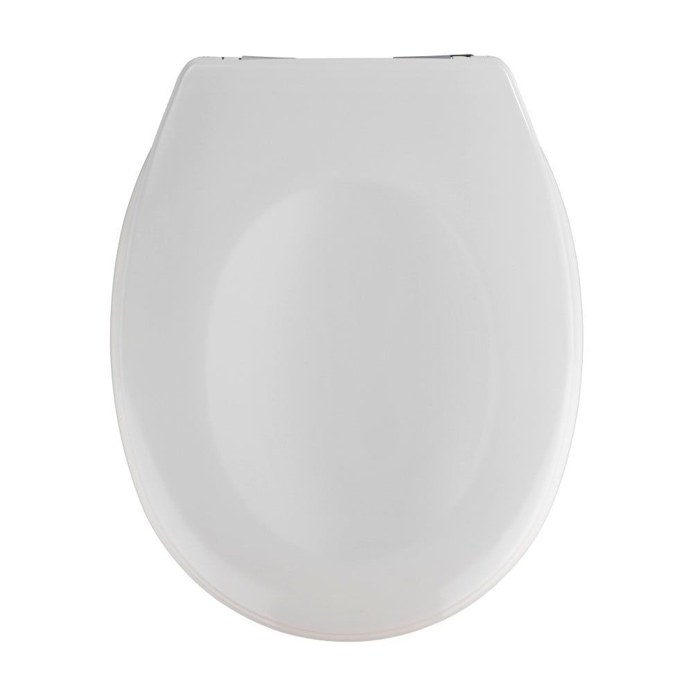 Biele WC s jednoduchým zatváraním sedadlo Wenko Savio, 45 x 37,5 cm - Bonami.sk