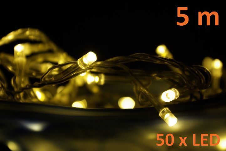 Nexos 820 LED osvetlenie 5 m - teple biele, 50 diód - Kokiskashop.sk