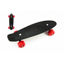 Skateboard - pennyboard 43cm, nosnost 60kg plastové osy, černá, červená kola Kokiskashop.sk