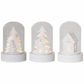 Eglo Eglo 410045 - SADA 3x LED Vianočná dekorácia KUPOL 1xLED/0,06W/1xCR2032 biela 