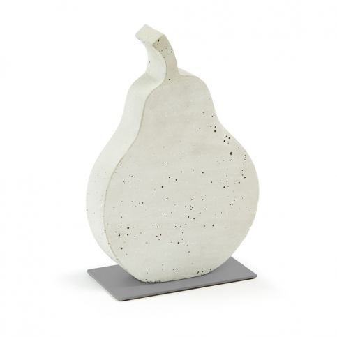 Biela cementová dekorácia La Forma Sens Pear, 20 x 30 cm Bonami.sk