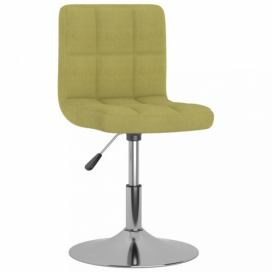 Barová stolička látka / kov Dekorhome Zelená