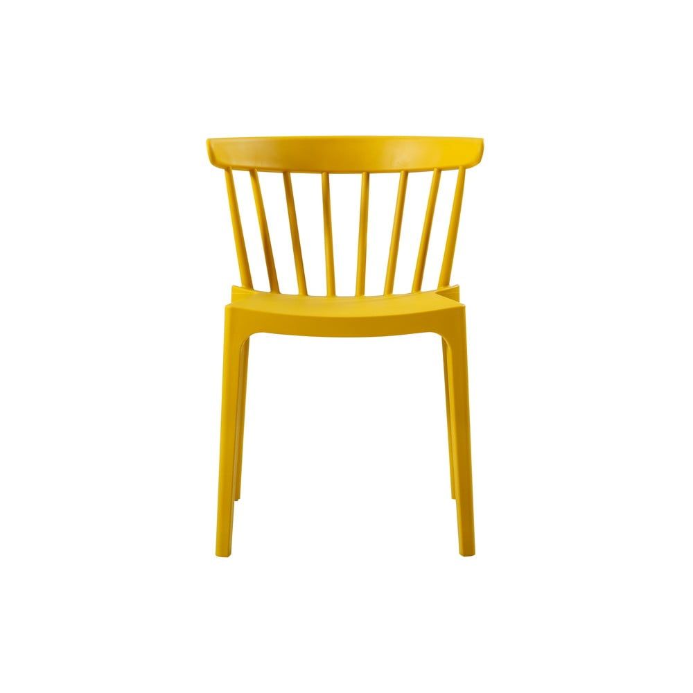 Žltá jedálenská stolička vhodná do interiéru aj exteriéru WOOOD Bliss - Bonami.sk